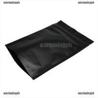 dmy 100pcs Matte Black Heat Selfseal Bags Resealable Zip Lock Packaging Bags warmw