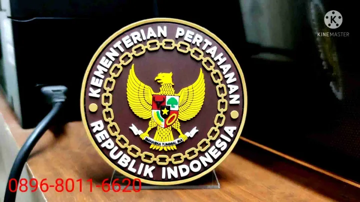Patch Rubber Logo Karet Kemenhan Kementerian Pertahanan RI Terbaru