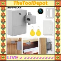 TheToolDepot ล็อคแบบซ่อนล็อคดิจิตอลที่ไม่มีรูเจาะรูตู้มีลิ้นชัก DIY เหมาะสำหรับตู้ลิ้นชักไม้