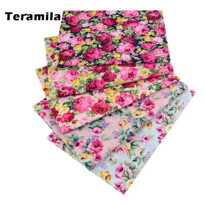 【YF】 Teramila Cotton Poplin Fabric Quarter Printed with Design Chirdrens Sewing Tildas