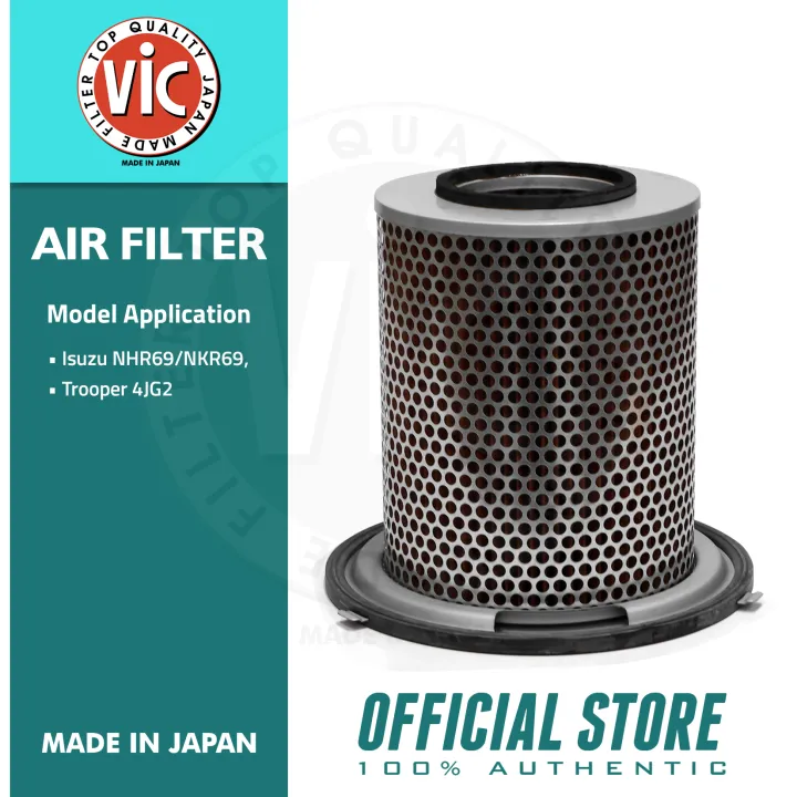 VIC Air Filter A522V for Isuzu NHR69/NKR69, Trooper 4JG2 Lazada PH