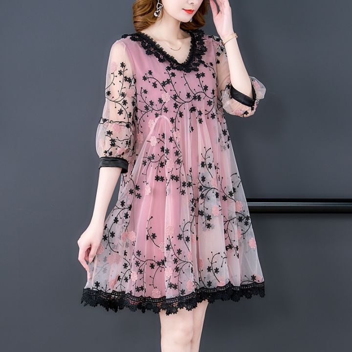 embroidered-summer-dress-women-2022-new-casual-short-sleeve-elegant-party-pink-midi-dresses-ladies-plus-size-vestidos