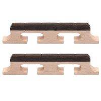 2X Maple Rose Wood 4 String Banjo Replacement Bridge String Instrument Parts