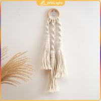 WBLight Boho Macrame พรมแขวนผนังพู่ทำด้วยมือทันสมัยสำหรับสถานรับเลี้ยงเด็กบ้าน