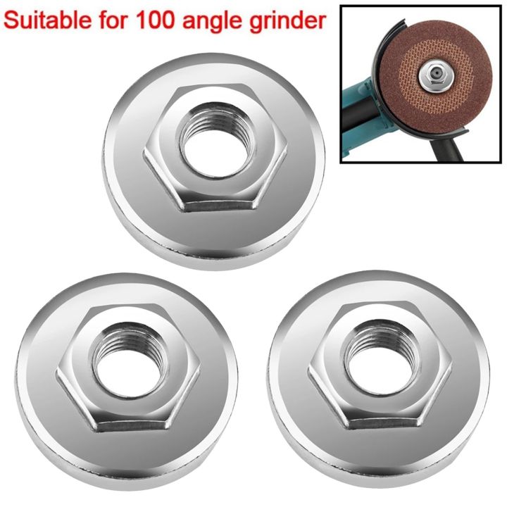 3pcs Angle Grinder Nuts Hex Nut Tools Replacement For Angle Grinder