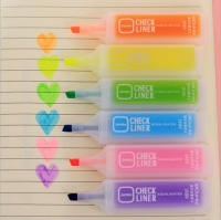 6pcs/set Kawaii Candy Color Fluorescent Highlighter Pen Water Color Marker Pen Draw For School Gift-Yuerek