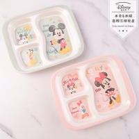 เด็ก Disney สามแผ่นแบ่งจานเด็กบนโต๊ะอาหารอาหารเกรดเมลามีนอุณหภูมิสูง Anti-Fall Anti-Hot Plate