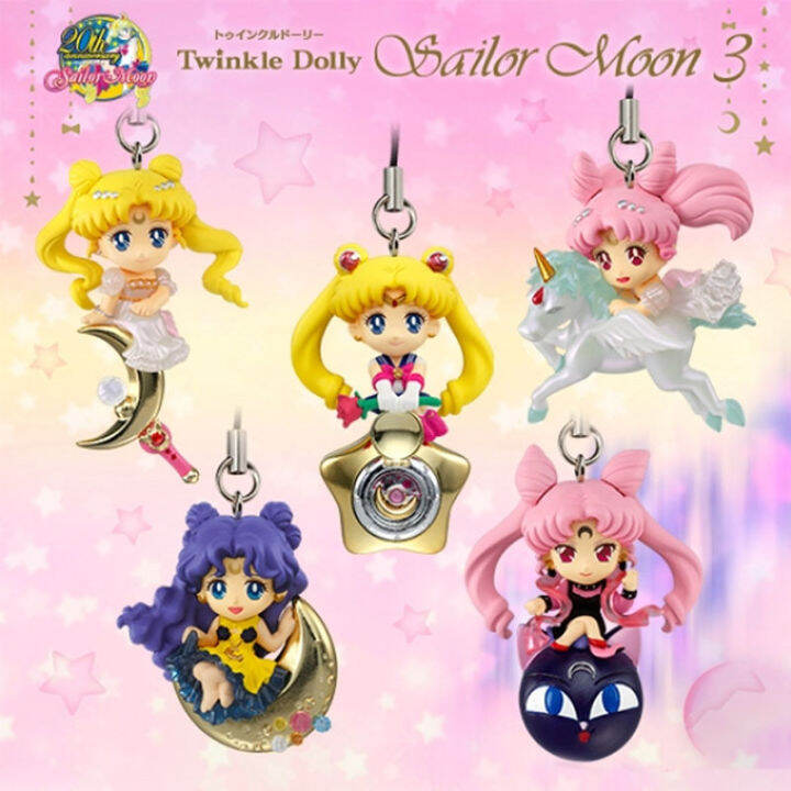 bandai-gashapon-เซเลอร์มูนทินดากัน-rajah-q-versi-twinkle-doll-อะนิเมะ-kapsul-mainan-5-pcssset