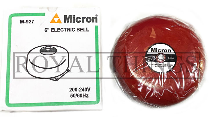 micron-กระดิ่งไฟฟ้า-6-กระดิ่ง-ไฟฟ้า-กระดิ่งประตู-กริ่ง-สัญญาณเตือน-ออด-วอด-รุ่น-m-927