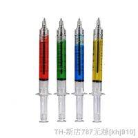 hot【DT】✈✒✺  4 Multicolor Syringe Pens Ballpoint Needle Tube Color