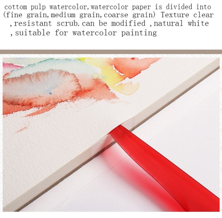 cotton-professional-watercolor-paper-20sheets-hand-painted-watercolor-book-for-artist-student-blank-graffiti-watercolor-paper