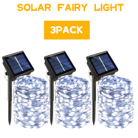 300LED Solar LED Fairy Lights Outdoor Waterproof Light Chain 8Mode For Patio Decoration Garland Thread Battery Lights