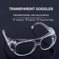 Safety Clear Glasses Anti Splash Eye Protection Anti-Dust Goggles Transparent Silicone cycling Driver Goggles Interior