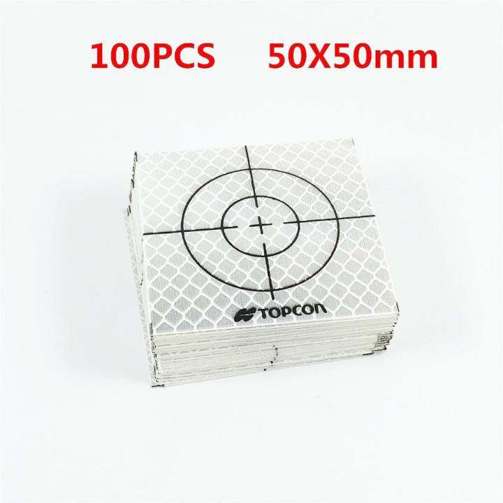 100pcs Topcon Reflector Sheet 50x50mm Reflective Target For Topcon ...