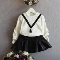 Newest Spring Baby Girls Clothes Infant Skirts PU Leather tutu Child Outfits Children Clothing Kids Skirt for Girls Costume A159