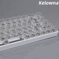 132 keys ชุด Kelowna ใน ksa รายละเอียดเต็มปุ่มกดโปร่งใสที่ว่างเปล่าคริสตัล Backlit หมวกที่สำคัญสำหรับ64 84 96 104 mechanicall ขนาดแป้นพิมพ์