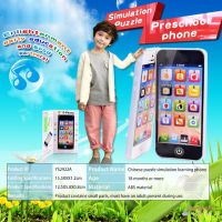 【OMB】Kids Rechargeable Learning Mobile Phone Toy With Music Light Baby Educational Toy Gift