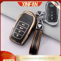 XINFAN TPU เคส Kunci Remote Mobil สมาร์ทคีย์โตโยต้าใหม่2022ขอบทองสำหรับ Toyota All New Fortuner 2022 Fortuner GR Fortuner Legender Sigma4 Camry