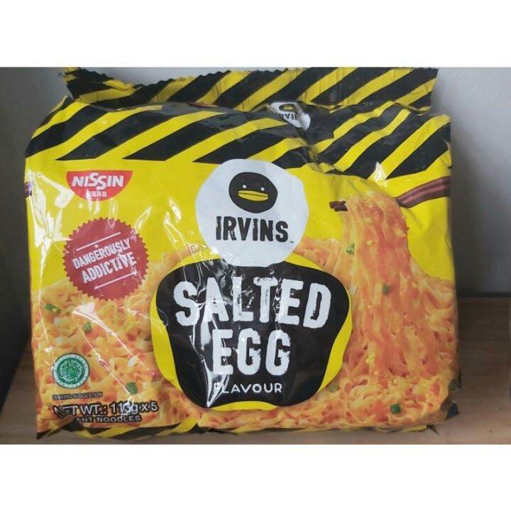 Nissin X Irvins Salted Egg Flavour Noodles 5packs Lazada Ph