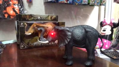 [ ของเล่นเด็ก Gift Kids ] ช้างใส่ถ่าน ช้างเดินได้ ช้างของเล่น ช้าง 3D เดินได้ มีเสียง มีไฟ [ เหมาะเป็นของฝากของขวัญได้ ].