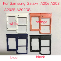 ถาดซิมการ์ด SD Reader สำหรับ Samsung Galaxy A20e A202 A202F A202DS Dual ซิมการ์ดถาดเปลี่ยนส่วน-Luqiande