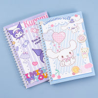 Sanrio Hello Notebook Kawaii My Melody Kuromi A5 Coil Book Workbook การ์ตูนนักเรียนโน้ตบุ๊คโรงเรียนอุปกรณ์วันหยุด Gift