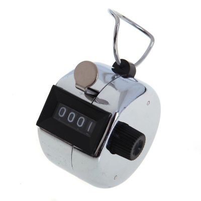 5pcs Metal Hand Held Tally Counter Counting Counters 4 Digit Palm Golf Clicker Club