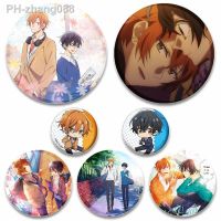 58mm Lapel Pins Anime Brooch Round Manga SASAKI and MIYANO Brooches for Women Backpack Clothes Enamel Pin Cartoon Cosplay Badges