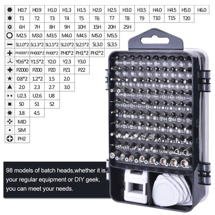 kalaidun-screwdriver-set-115-in-1-bit-precision-magnetic-screw-driver-torx-bits-insulated-multitools-phone-repair-hand-tools-kit