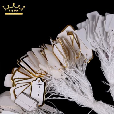 【YF】 pçs/lote preço diy etiqueta retangular gravata corda jóias roupas exibição de mercadoria cartão prata/ouro/branco
