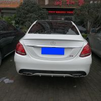 For Mercedes W205 Spoiler 4 Pintu Sedan C63 C180 C200 C250 C260 ABS Plastik Ekor Sayap Tidak Dicat Warna Primer