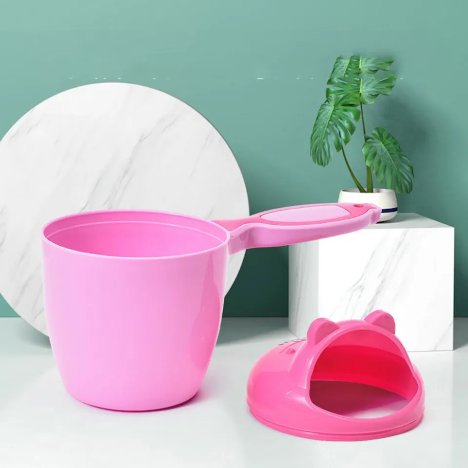 Cartoon Bear Wash Cup, Portable Handle Plastic Cup, Kids