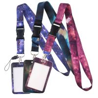 【CW】◘☍✹  Credential New sky lanyard Car Keychain Personalise Office ID Card Pass Gym Badge KeyRing Holder Jewelry