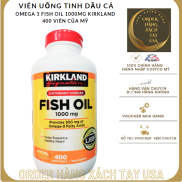 Omega 3 Fish Oil 1000mg Kirkland Viên Uống Tinh Dầu Cá Của Mỹ