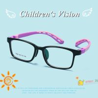 Girl Child Soft Glasses Color Optical Tr90 Frame Anti-slip Clear Lens Kids Square Eye glasses Frames Gifts for Boys Blue Pink