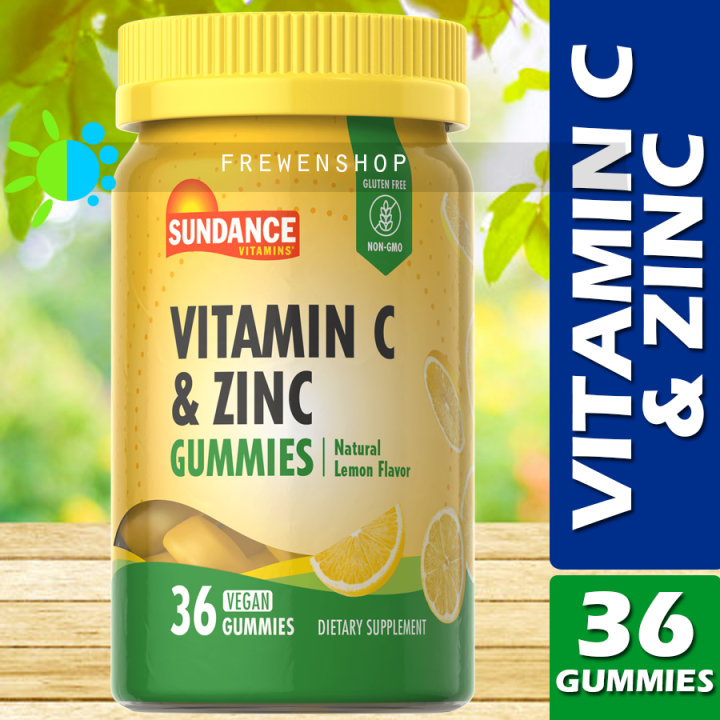VITAMIN C & ZINC 36 Vegan Gummies Ascorbic Acid and Sodium Ascorbate