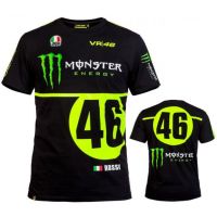 เสื้อยืดคอก ลมแขนสั้นแบบแห้งเร็ว vr 46 moto