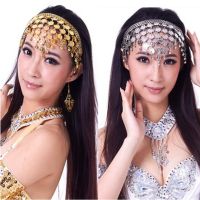 hot【DT】 Belly Accessories Costume Dancing Coin Hair Band Headbands