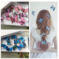 【CW】ncmama Butterflies Hair Clips for Girls Fashion Hairpins Hairgrips Women Hair Accessories Headwear Decoration 4.56 CM 10 PCS