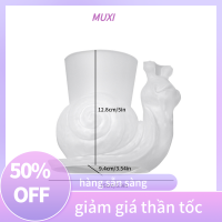 ?【HOT SALE】MUXI แจกันหอยทาก3D 1ชิ้นแม่พิมพ์ซิลิโคนดินเหนียวรูปหอยทากแบบทำมือศิลปะงานฝีมือตกแต่งบ้านสวยกระถางดอกไม้แม่พิมพ์ซีเมนต์คอนกรีต