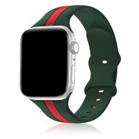 Silicone Bands Compatible with Apple Watch 38/40/41/42/44/45/49mm, Replacement Soft Silicone Sport Strap Wristbands for iWatch