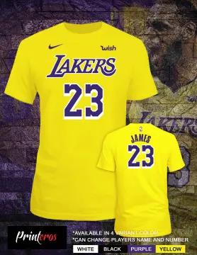 PAWS IT NBA Lakers 23 Violet Yellow Jersey Shirt Dog Cat Clothes