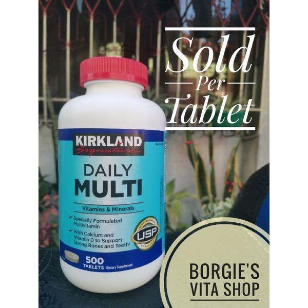 Kirkland Daily Multi Vitamins and Minerals Sold per Tablet Lazada PH