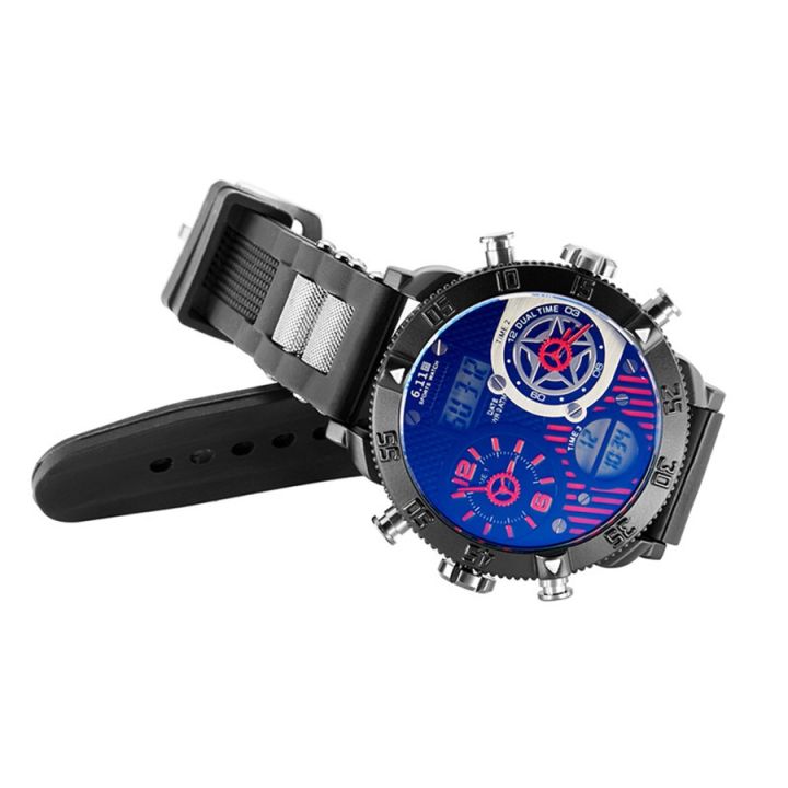cod-watch-source-factory-silicone-belt-multi-functional-three-movement-electronic-sports-waterproof-luminous