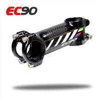 EC90อลูมิเนียม + คาร์บอนไฟเบอร์/Rod Stem ฟรีจักรยานคาร์บอนไฟเบอร์ Super-Light Stem ด้ามจับคาร์บอน28.6-31.8มม.