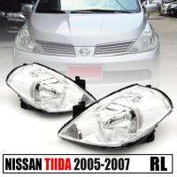 โคมหน้า ไฟหน้ารถยนต์ รุ่น HEAD LAMP NISSAN TIIDA ปี 2005 - 2007 สีใส