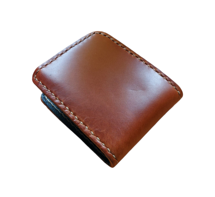กระเป๋าสตางค์หนังแท้-100-cow-hide-leather-wallet-แฮนด์เมด-กระเป๋าใส่สตางค์-แบบ-2-พับสั้น