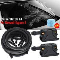 ZZOOI 7Pcs/Set Car Front Windscreen Wiper Arm Washer Nozzle Jets 4 Way Ajustable Check Valve Tube Pipe Hose 2m T Piece Straight Joint