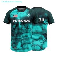 ◎ Petronas Jersey PETRONAS Shuttlehearts 22 World Champ Jersey Malaysia 2023 Badminton Jersi Men Women Short Sleeve Shirt 4XL 5XL Free Printing of Name