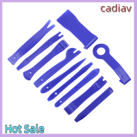 Cadiav อุปกรณ์ถอดรถ11ชิ้น,เครื่องมือแผงหน้าปัดรถยนต์ถอดออกได้ตกแต่งภายในรถยนต์